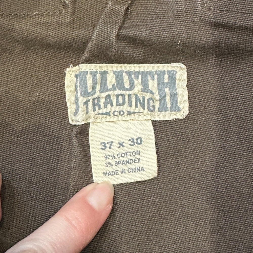 Duluth Trading Co Flex Fire Hose Cargo Pants Bundle Mens 37x30 Khaki Brown 2pk - Picture 8 of 8